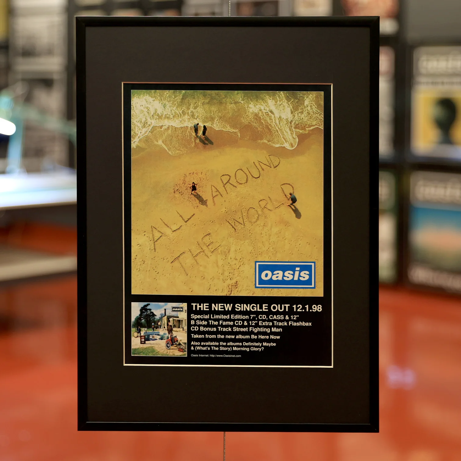 Oasis - Original 1998 All Around The World Press Ad - New Item - Image 2