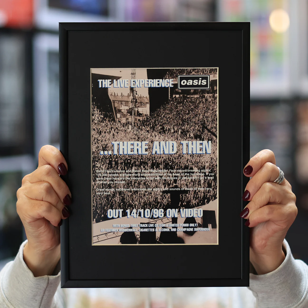 Oasis - There And Then - Original 1996 Promo Postcard - Image 2