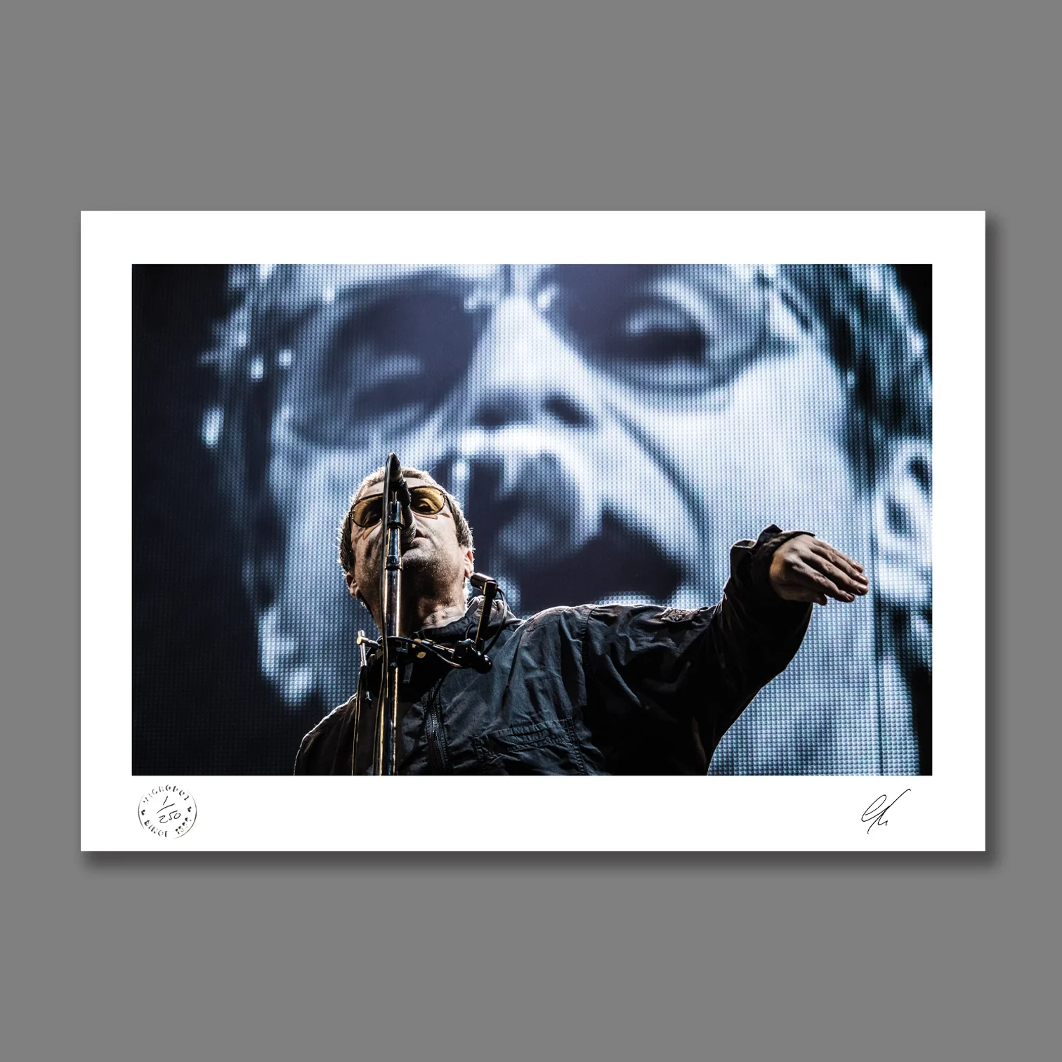 Liam Gallagher live at Lancashire County Cricket Club 2018 Print 1 - New Item - Image 3