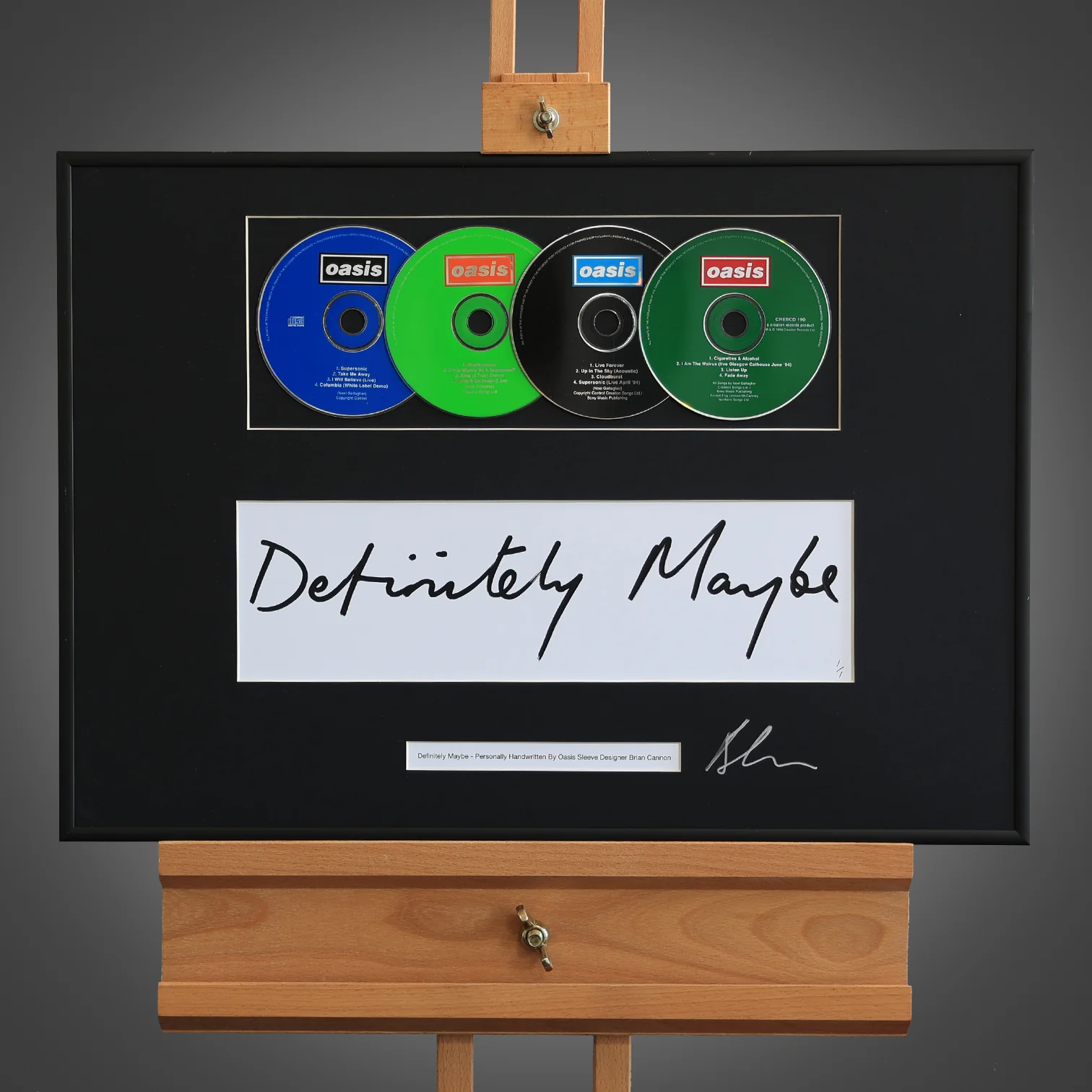 Oasis - Definitely Maybe - Handwritten & 4 CDs - New Item