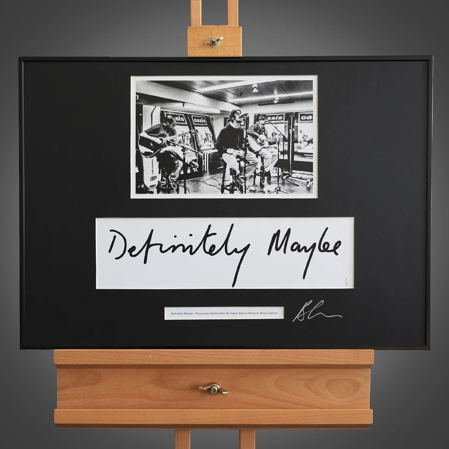 Oasis - Definitely Maybe - Handwritten & Photo - New Item