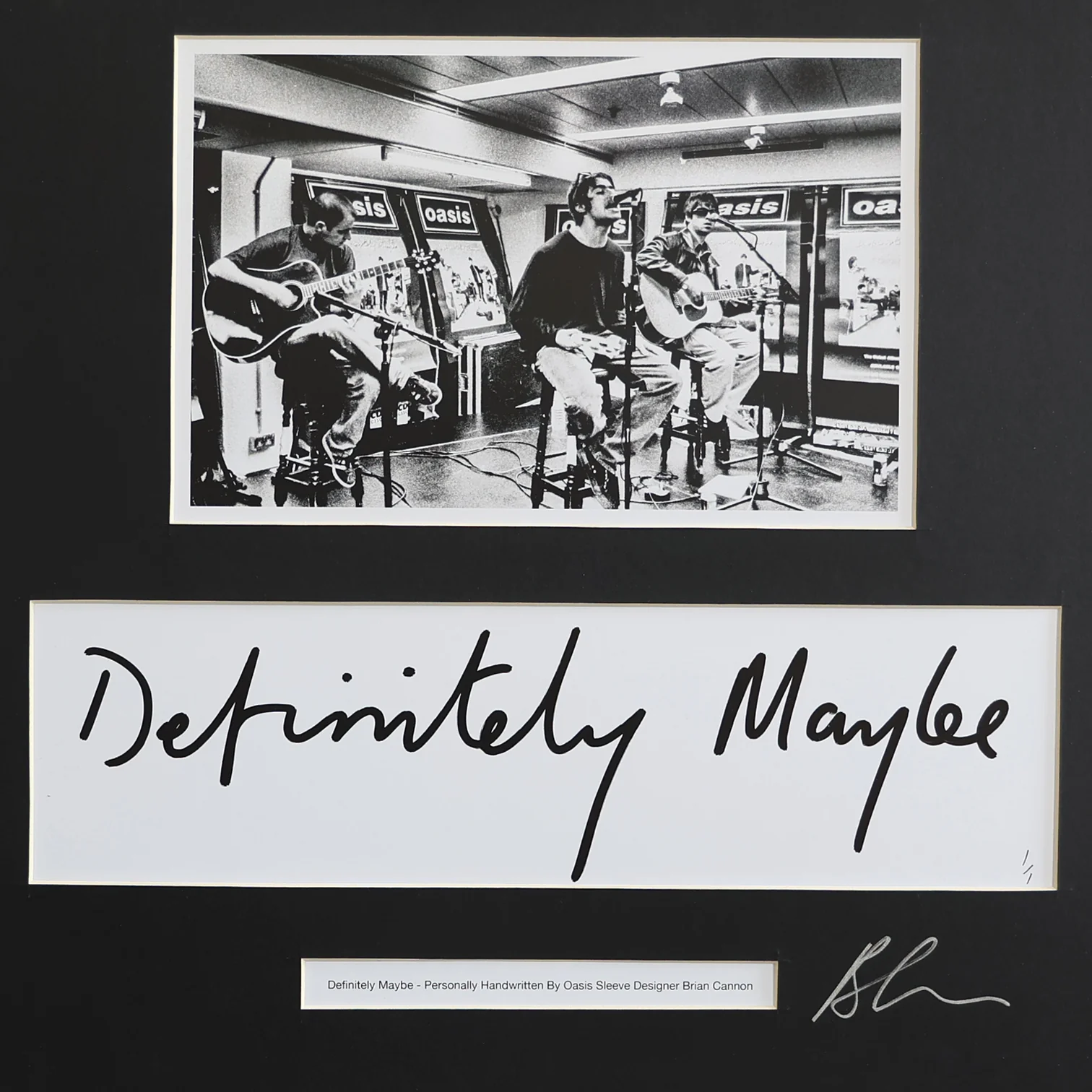 Oasis - Definitely Maybe - Handwritten & Photo - New Item - Image 2