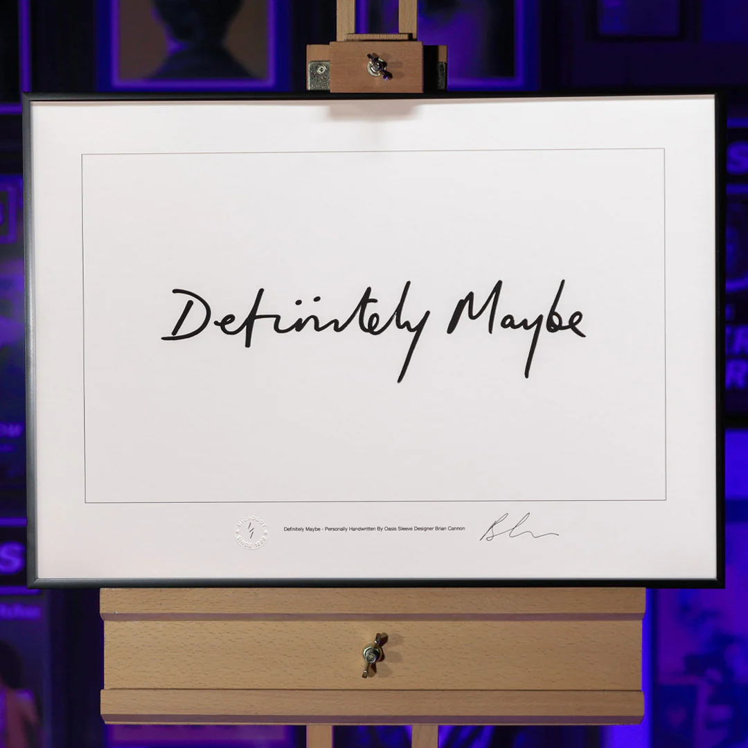 Oasis - Definitely Maybe - Handwritten - New Item