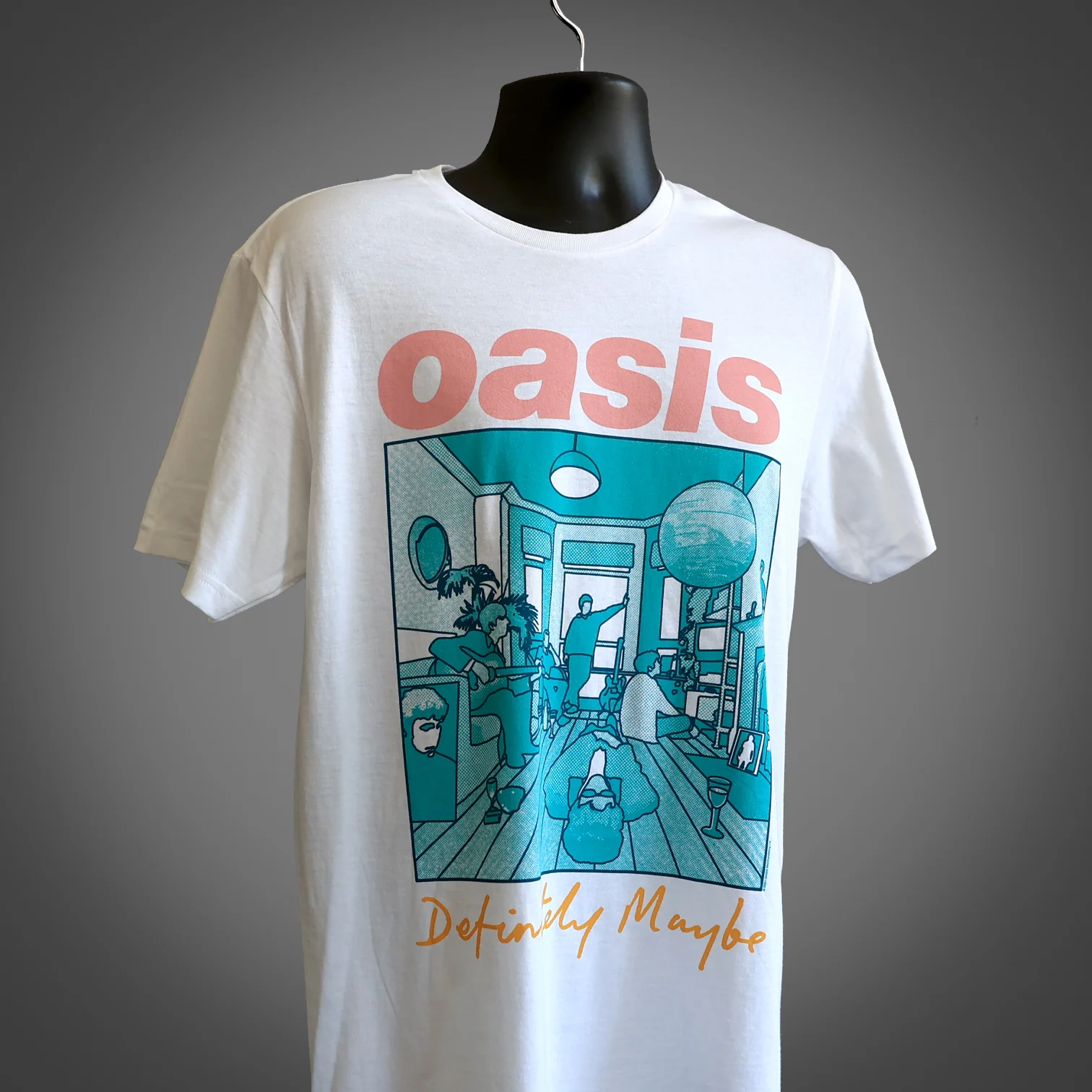 Oasis Definitely Maybe Illustration T Shirt Colour - New Item - Image 2