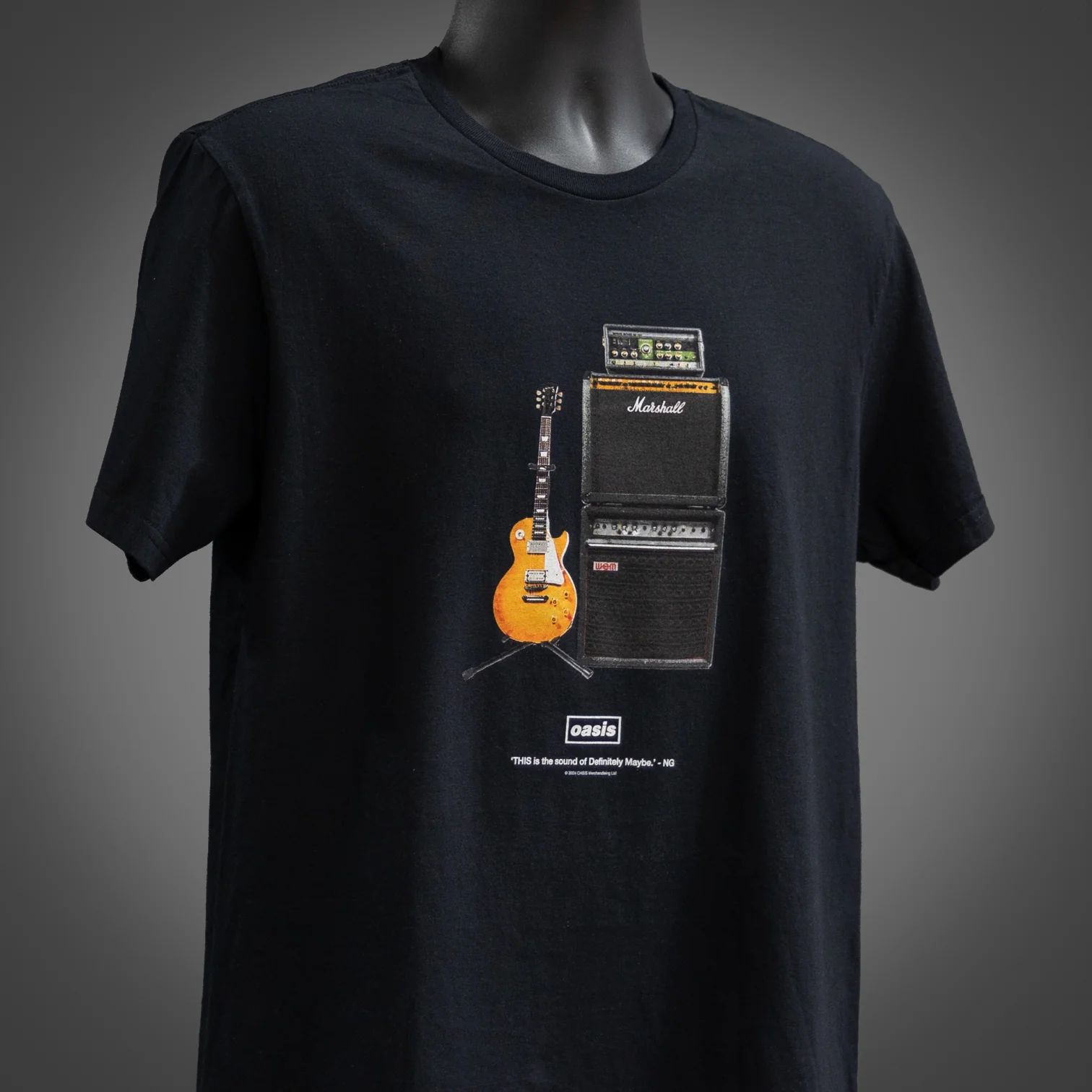 Oasis Definitely Maybe Noel's Guitar T Shirt - New Item