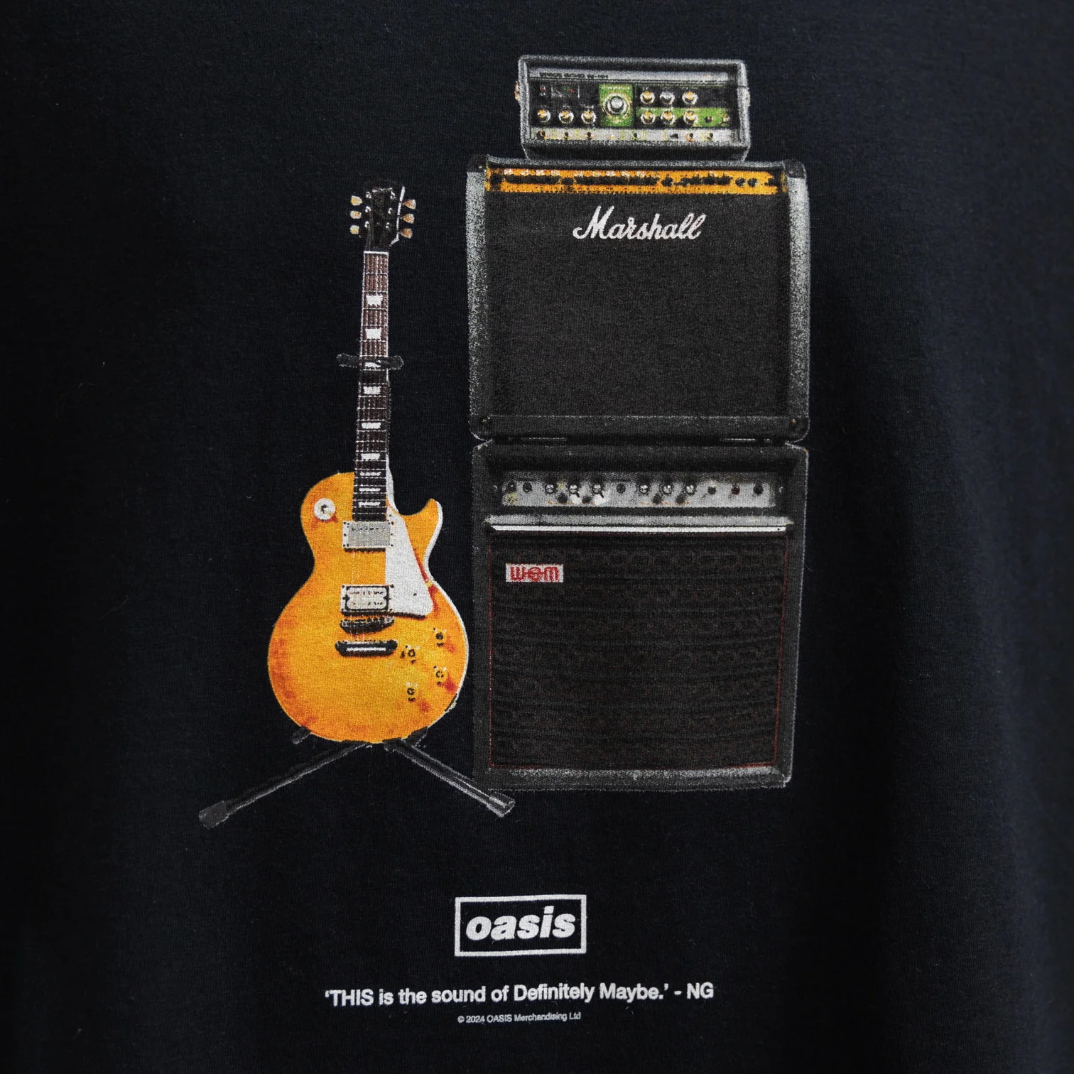 Oasis Definitely Maybe Noel's Guitar T Shirt - New Item - Image 2
