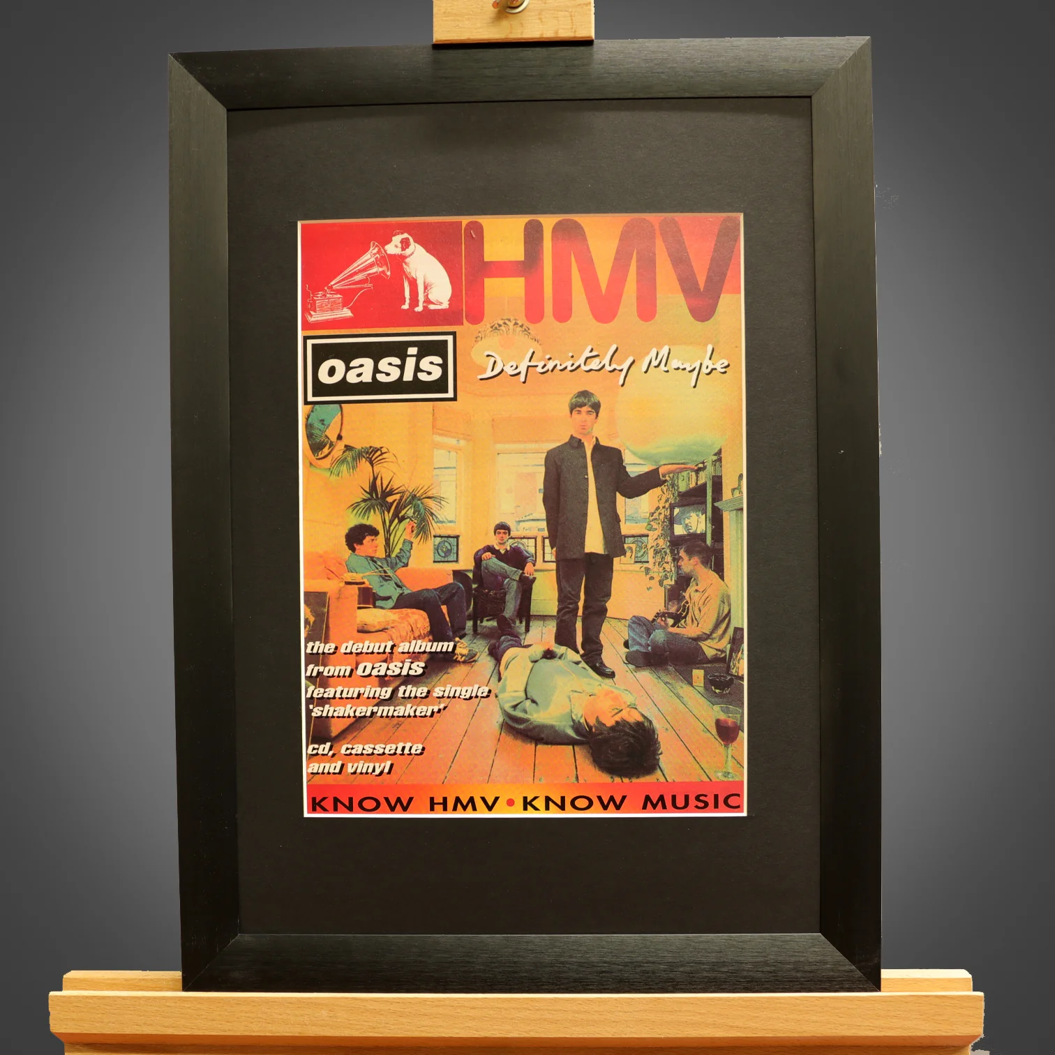 Oasis - Definitely Maybe Original 1994 HMV Press Ad - New Item - Image 2