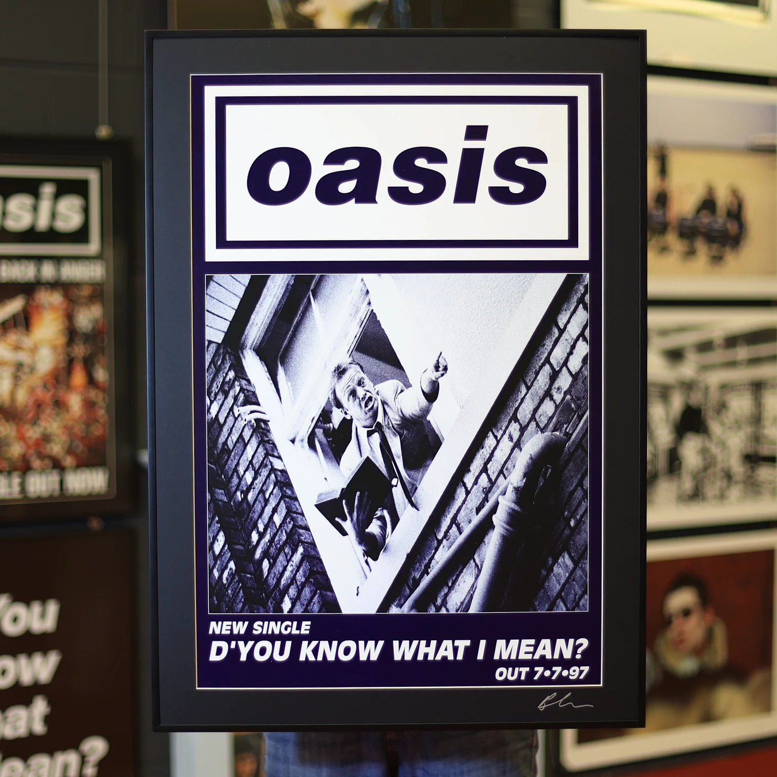 Oasis 'D'You Know What I Mean' 1997 Original Street Flyposter 1 - Image 2