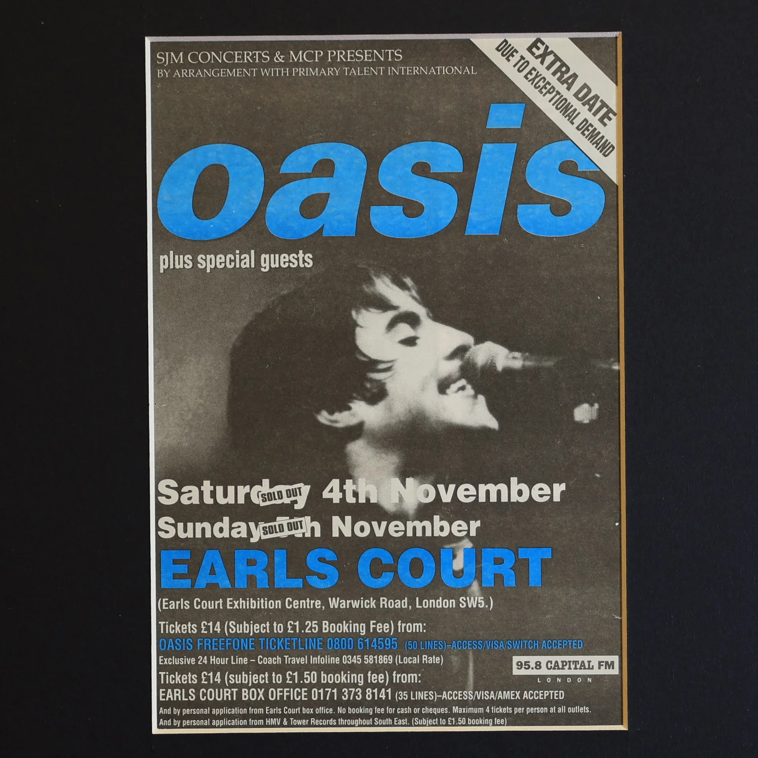 Oasis - Earls Court 1995 original press ad - New Item - Image 2