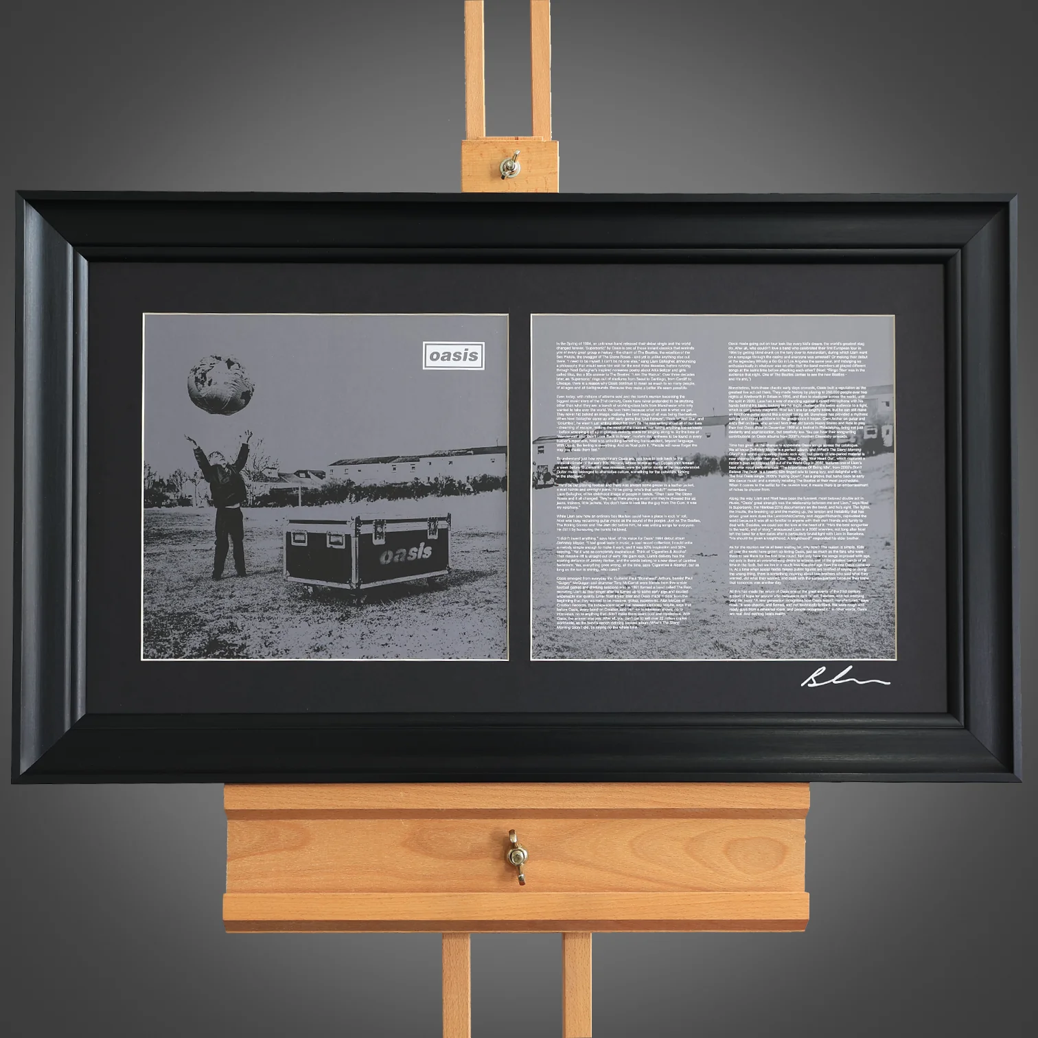 Oasis 'Fade Away' Tour Programme Framed - New Item - Image 2