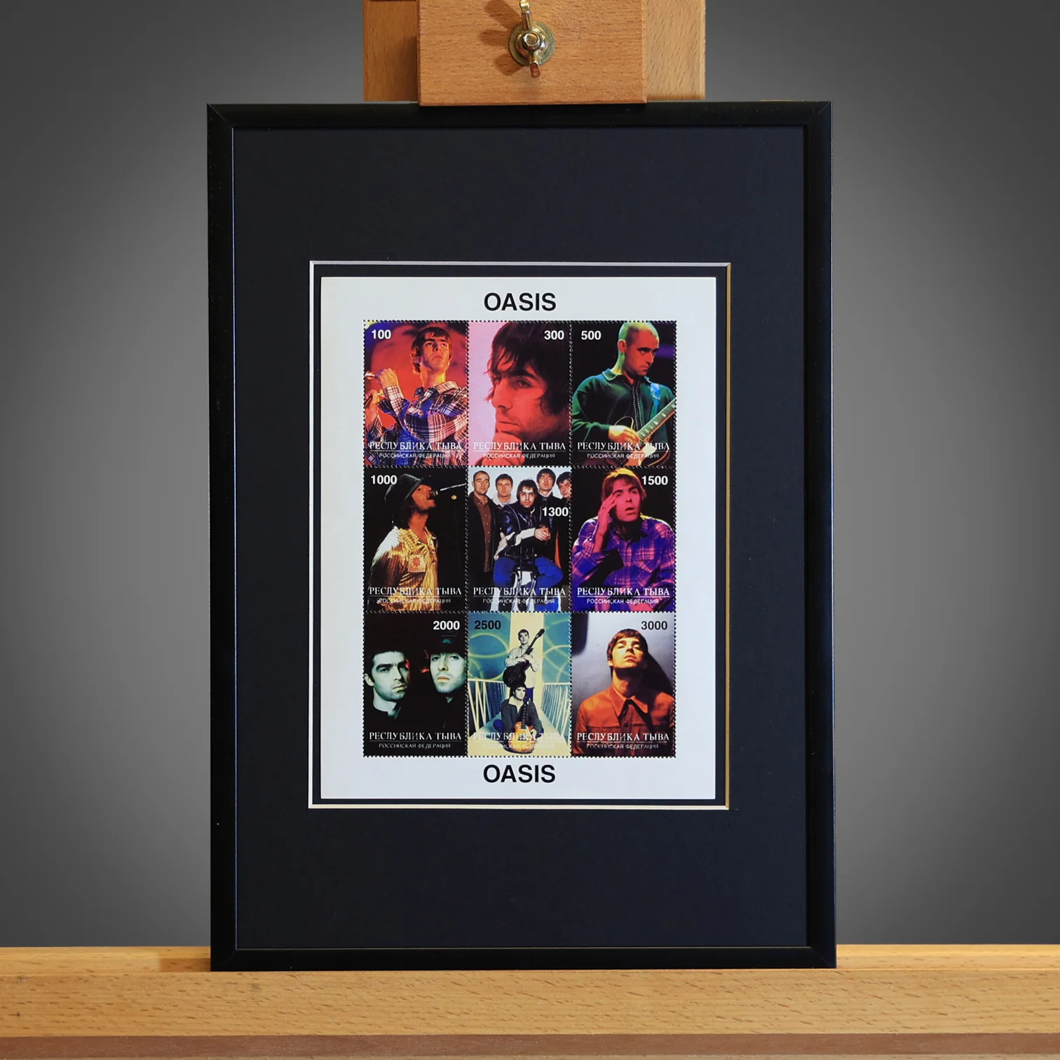 Oasis - Framed 1999 Russian Stamp Set - New Item