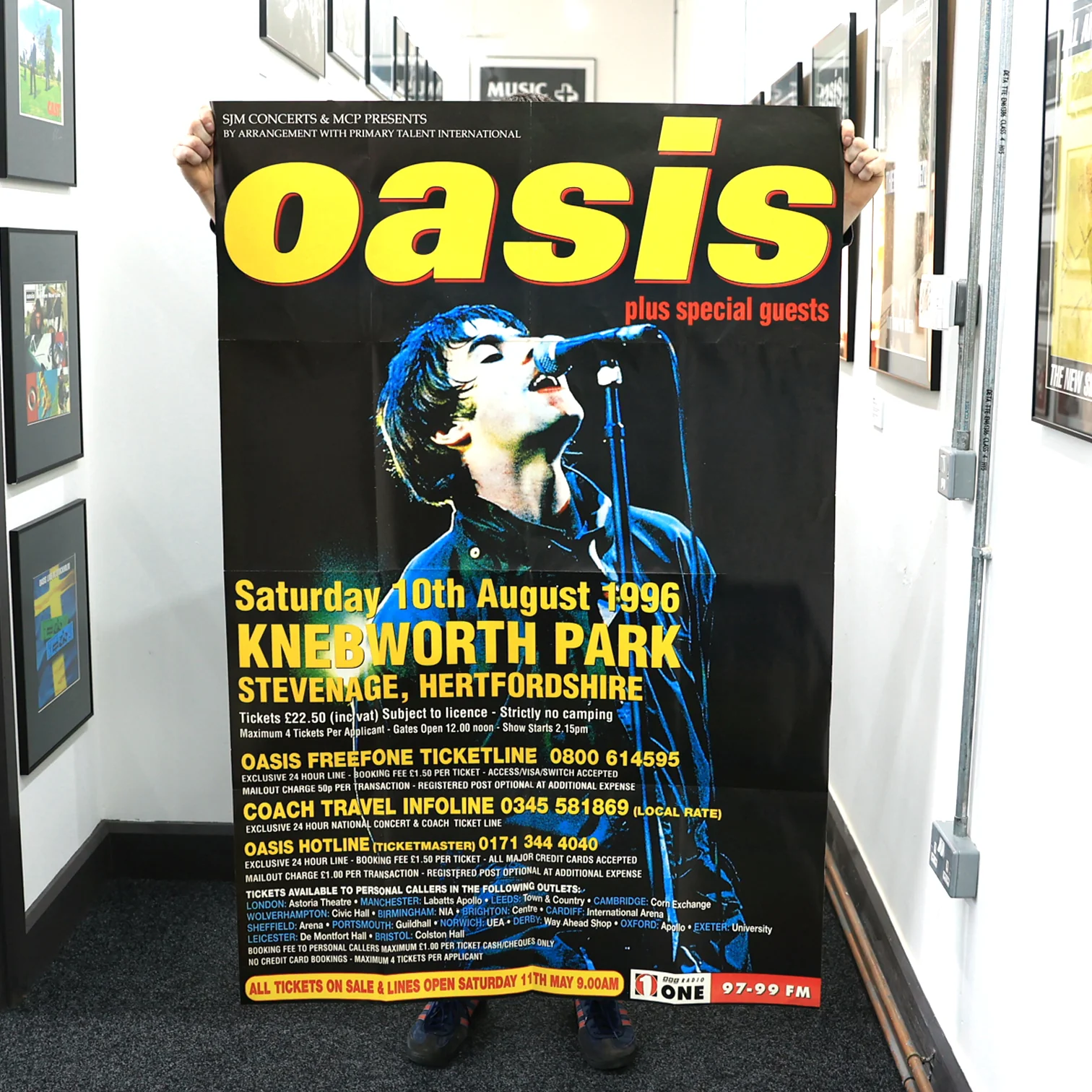 Oasis - Knebworth Flyposter - 1996 Original - New Item - Image 2
