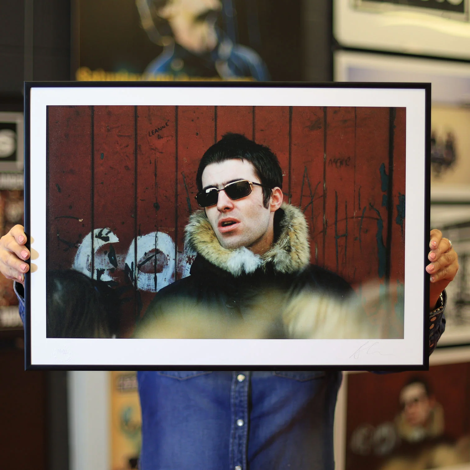 Oasis - Liam in Wigan 1997 Print - Image 2