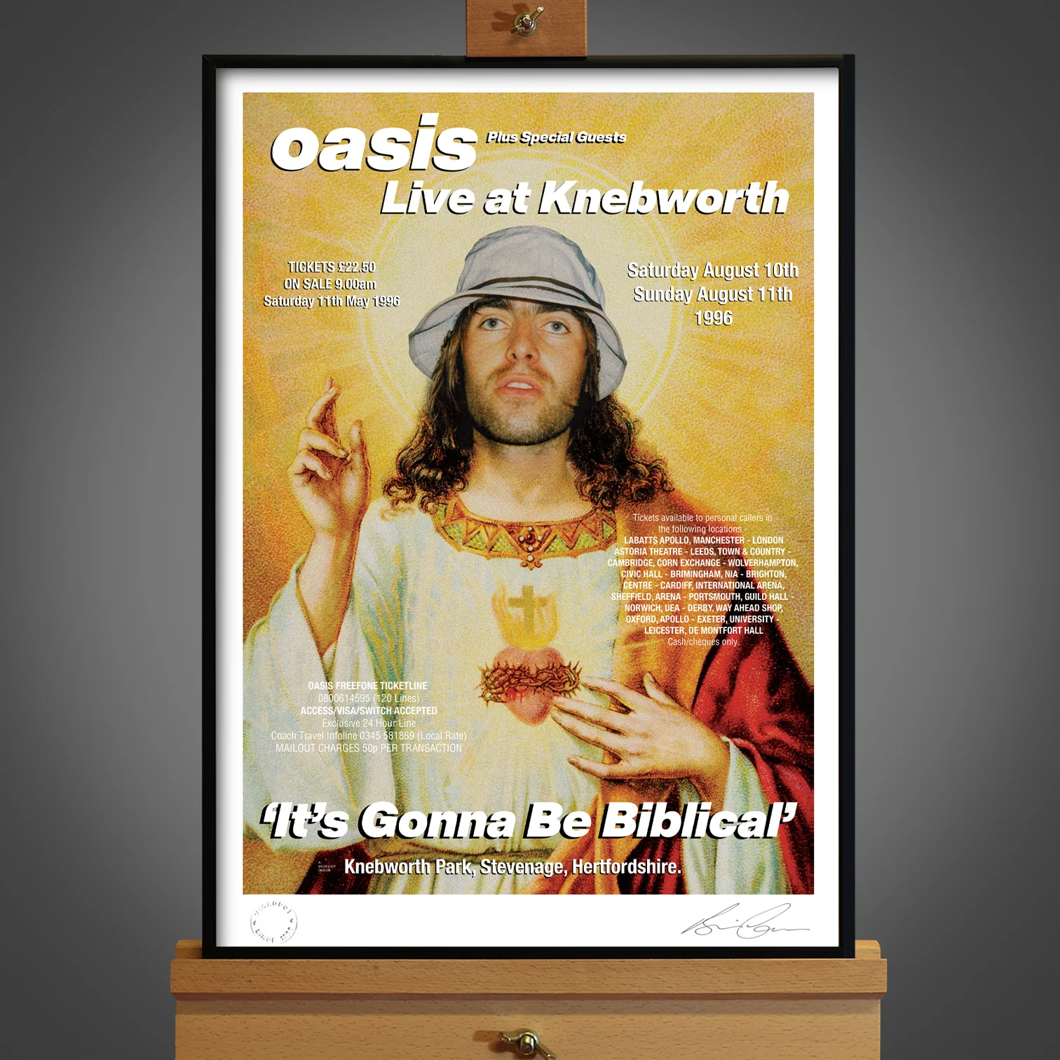 Oasis - Live At Knebworth- Gig Poster - New Item - Image 2