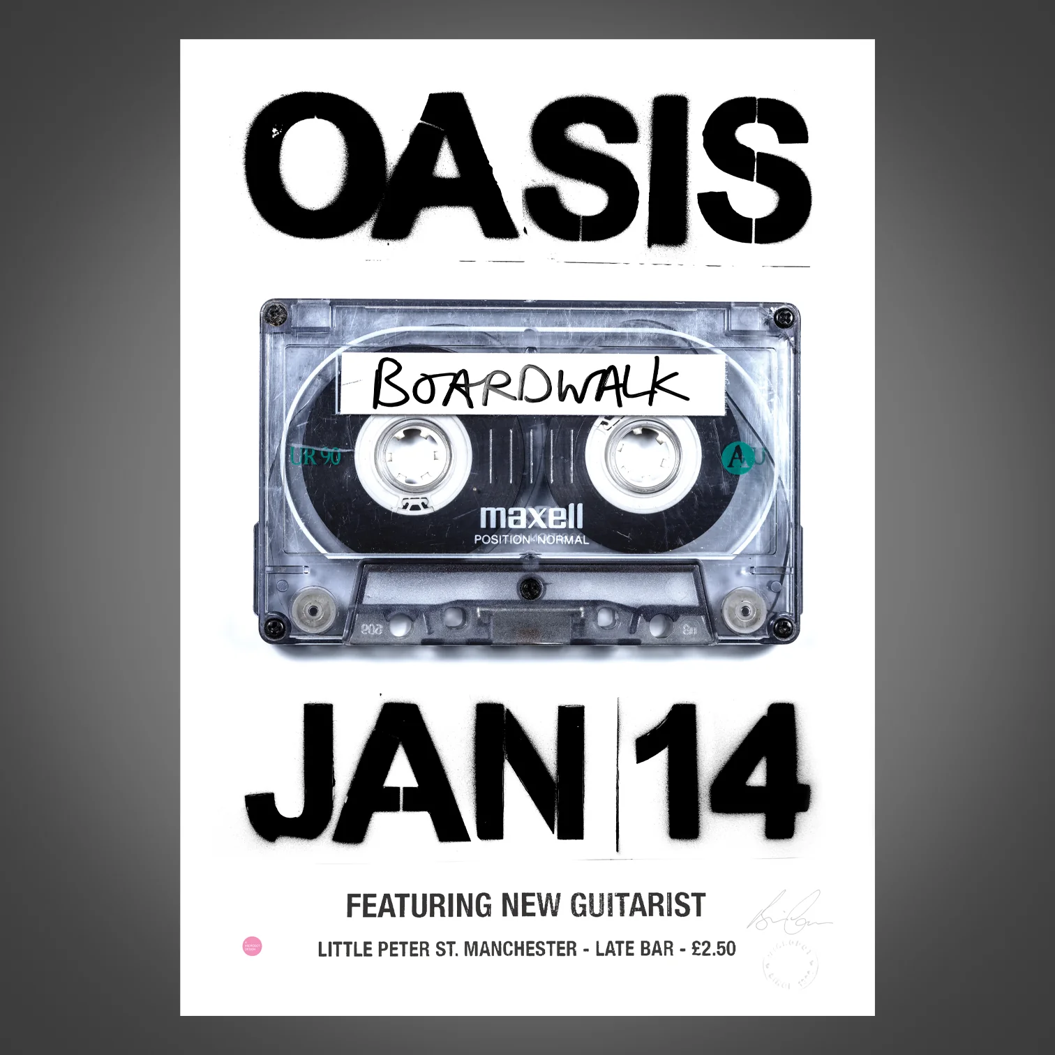 Oasis - Live At The Boardwalk - Gig Poster - New Item - Image 2