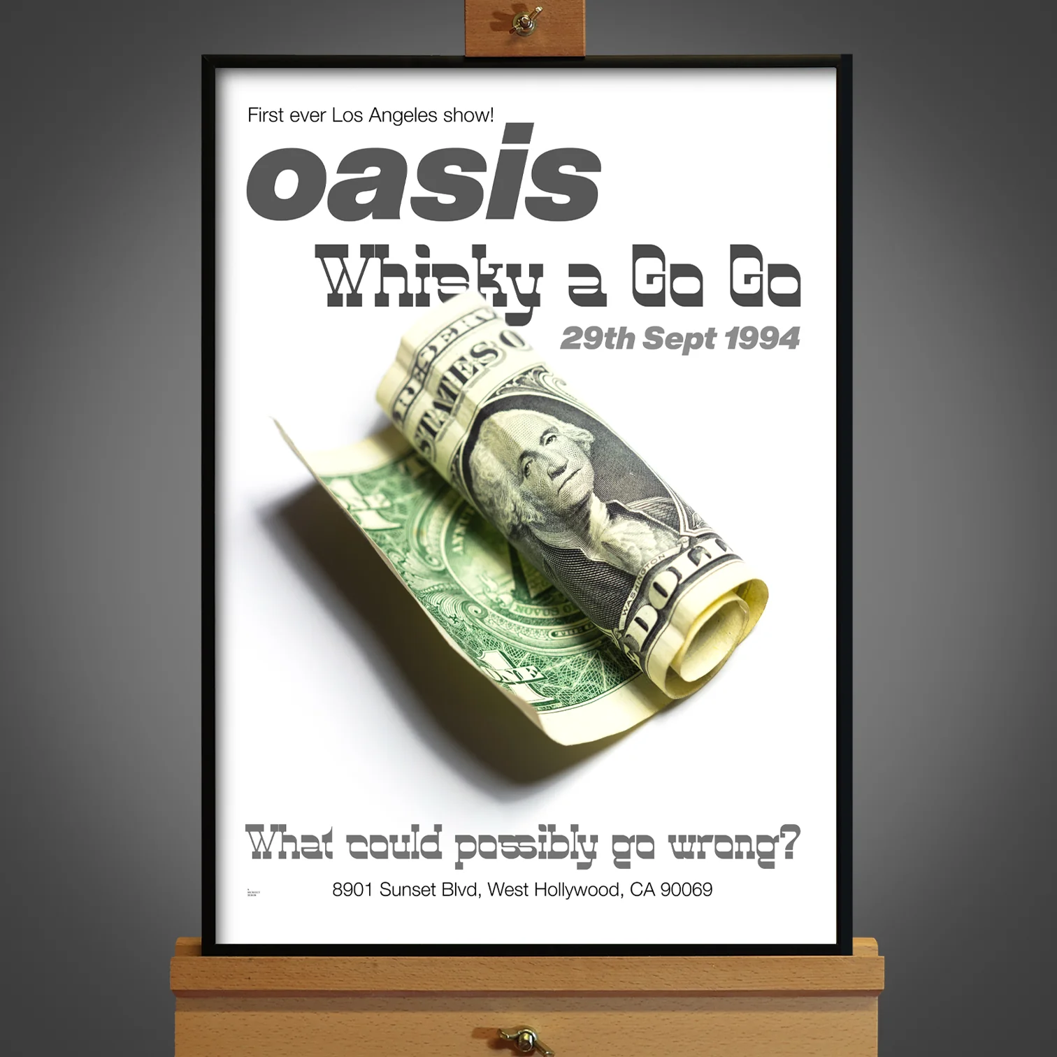 Oasis - Live At The Whisky a Go Go - Gig Poster - New Item - Image 2