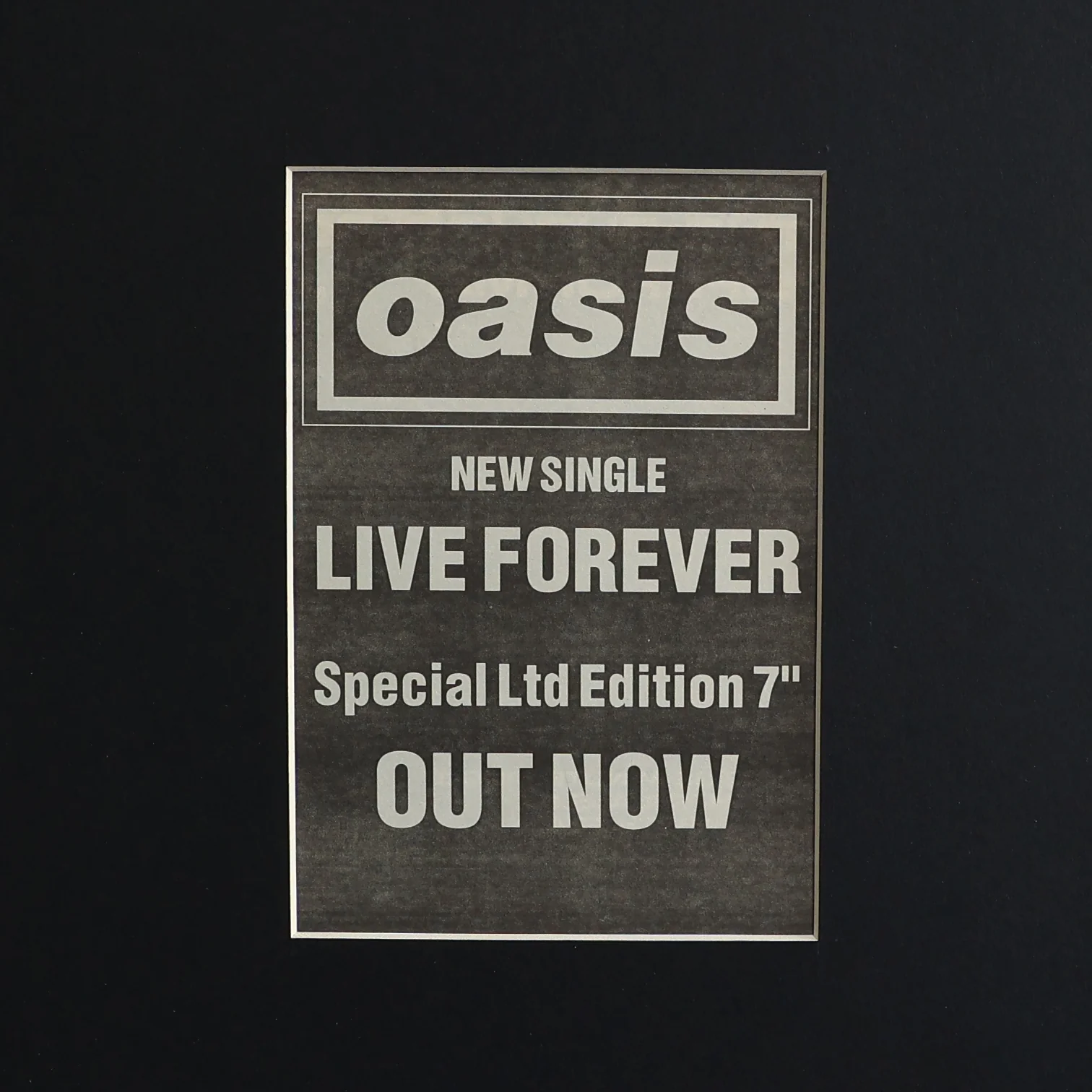 Oasis - Live Forever - Original 1994 press ad - New Item