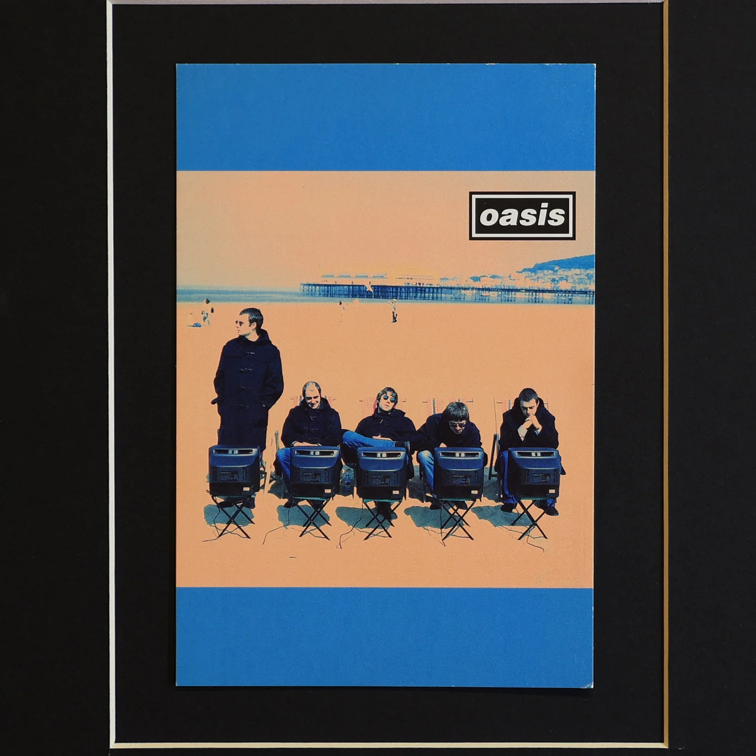 Oasis - Original 1995 'Roll With It' Framed Promo Postcard - New Item - Image 3