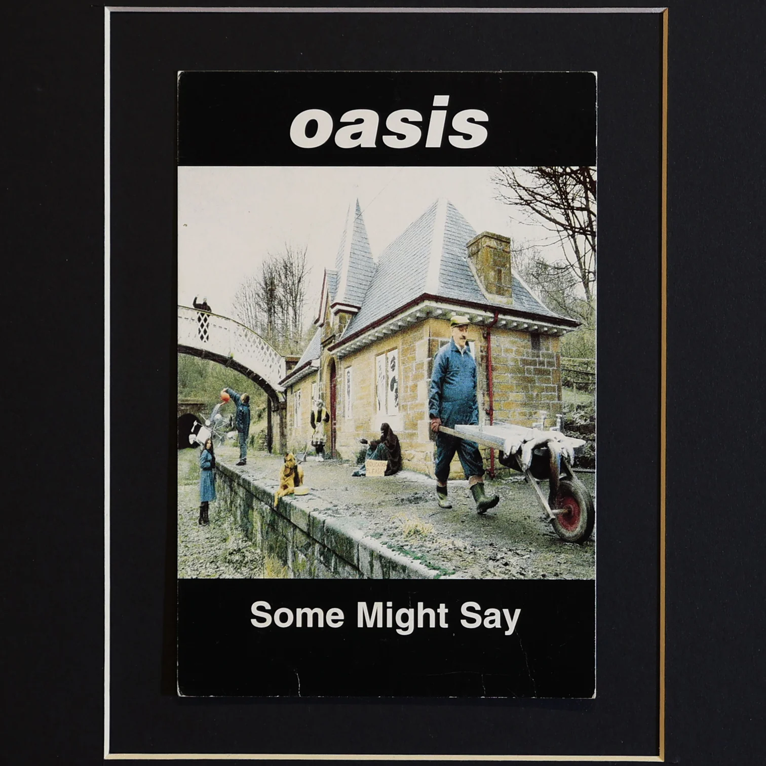 Oasis - Original 1995 Some Might Say Framed Promo Postcard - New Item - Image 2