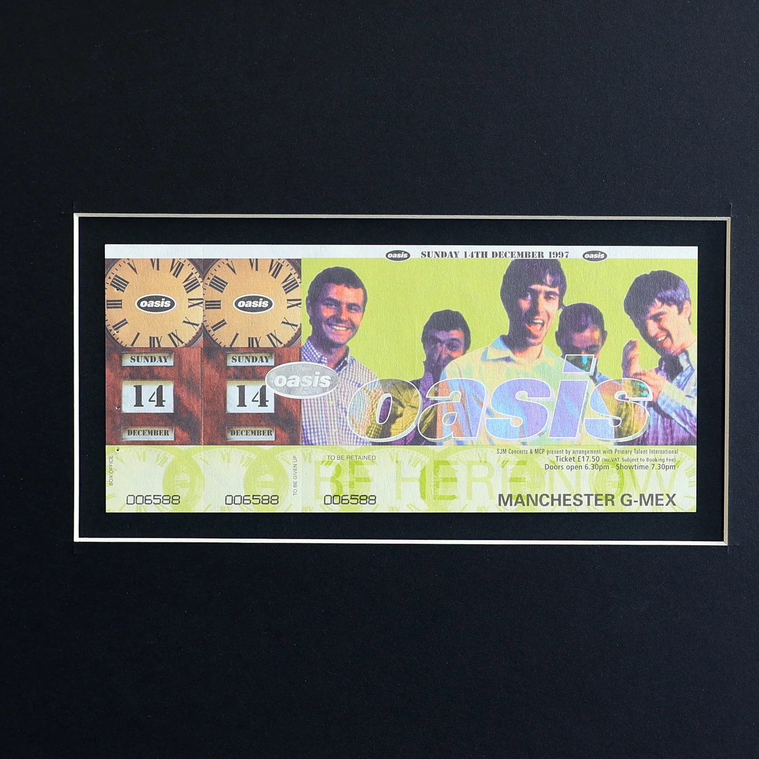 Oasis - RARE - DOUBLE STUB UNUSED GMEX 1997 Ticket - New item - Image 2