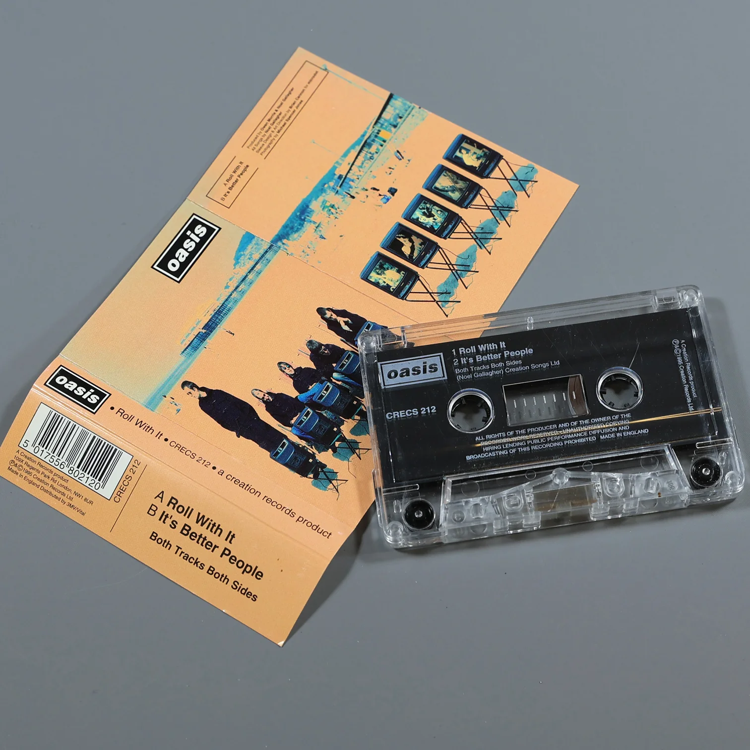 Oasis - Roll With It Creation Records Cassette - New Item - Image 2