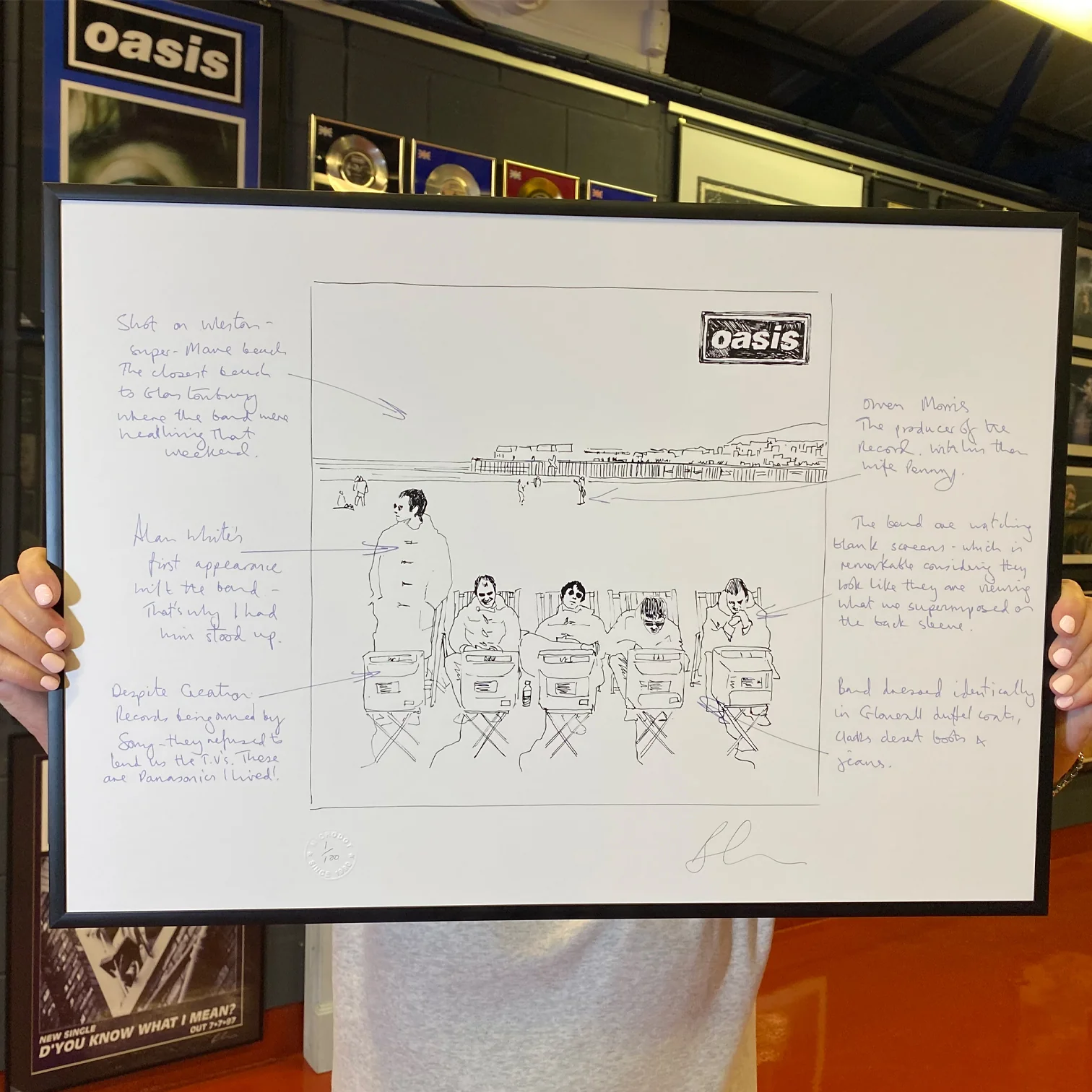 Oasis - Roll With It - Ltd Edition Illustration Print - New Item - Image 3