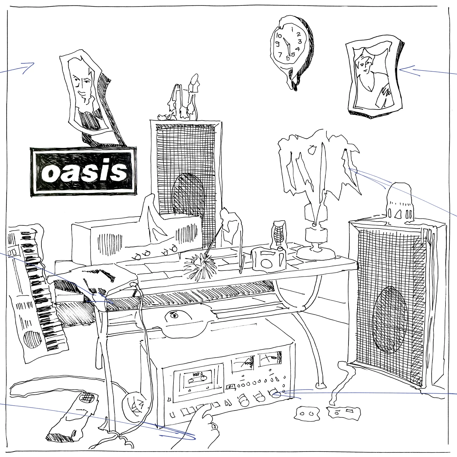 Oasis - Shakermaker- Ltd Edition Illustration Print - New Item