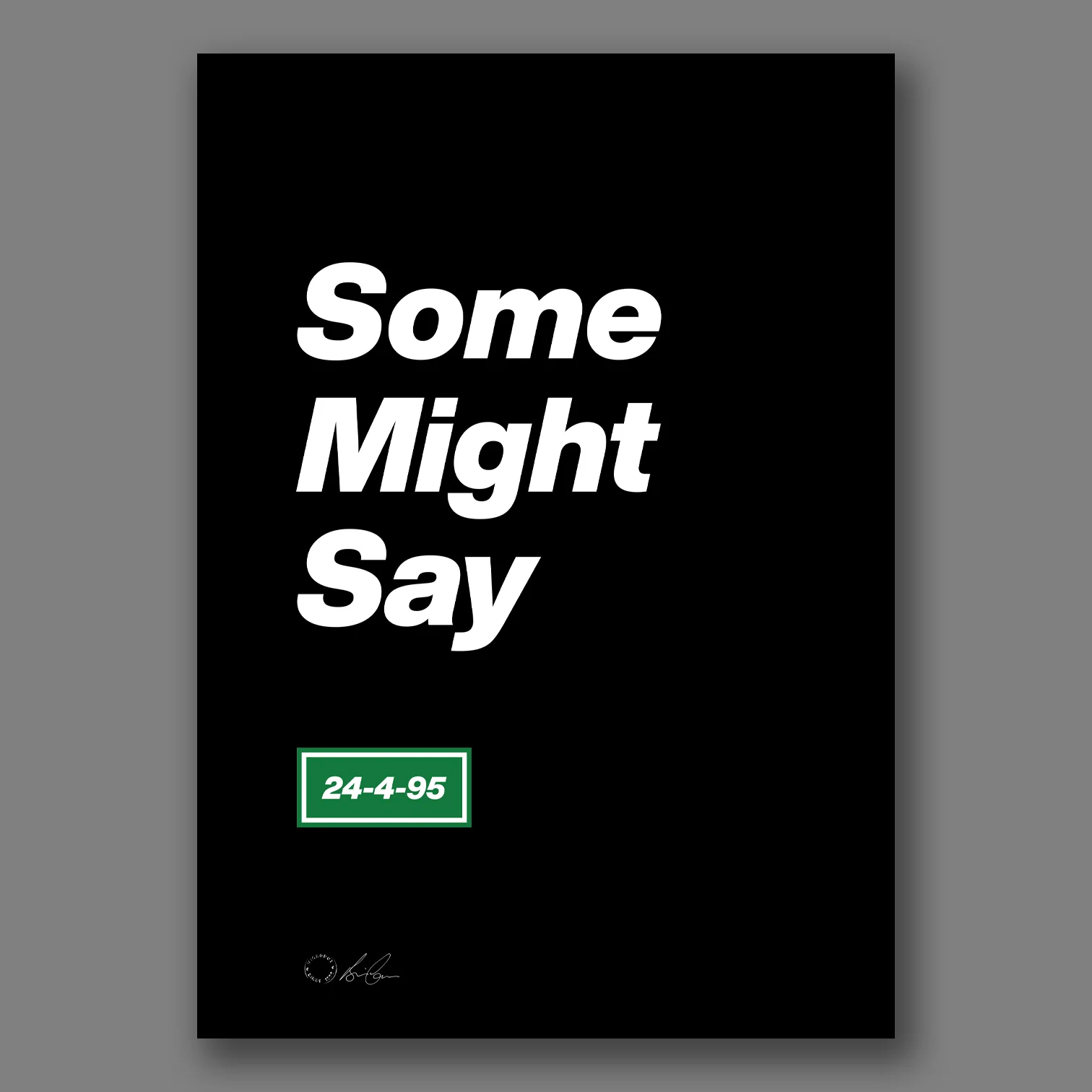 Oasis - Single Teaser Posters A2 Size - New Item - Image 3