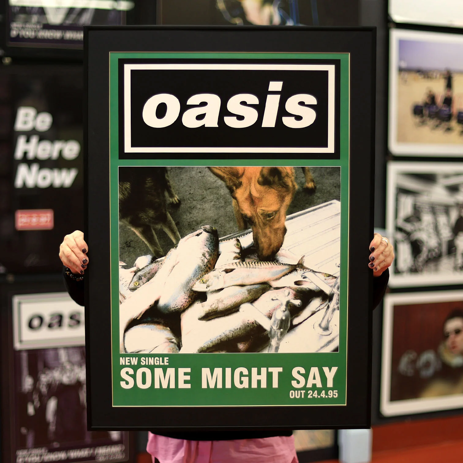 Oasis 'Some Might Say' 1995 Original Street Flyposter - New Item - Image 2