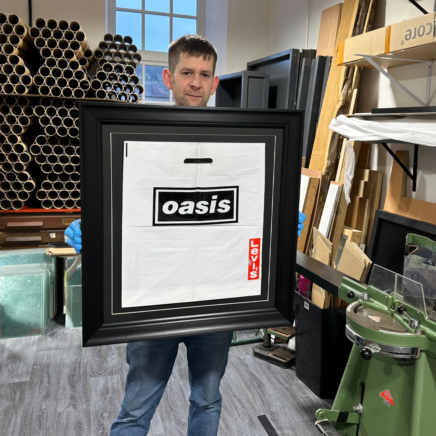 Oasis x Levi's Knebworth 1996 Framed - New item. - Image 2