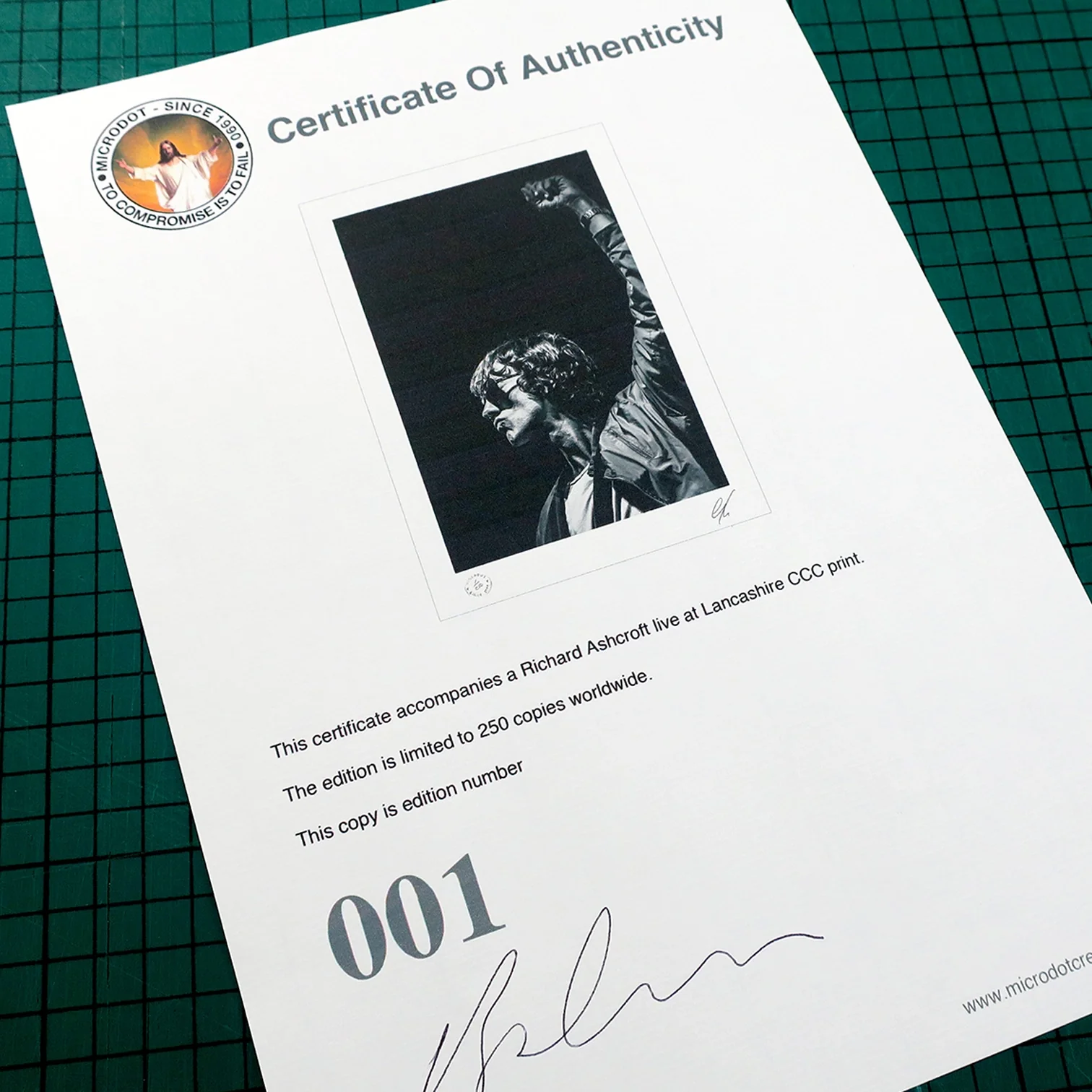 Richard Ashcroft live at Lancashire County Cricket Club 2018 Print 1 - New Item - Image 2